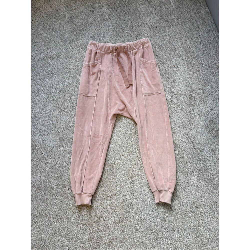 Free People Dusty Pink Harem Track Pants - Picture 2 of 4